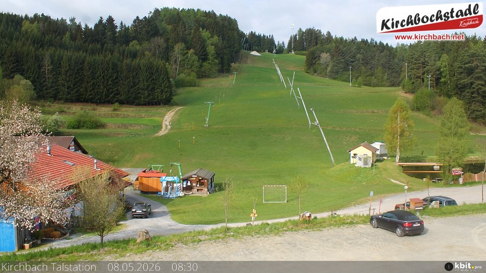 Archived image Webcam View at the lift in the Schidorf Kirchbarch, Austrian Waldviertel