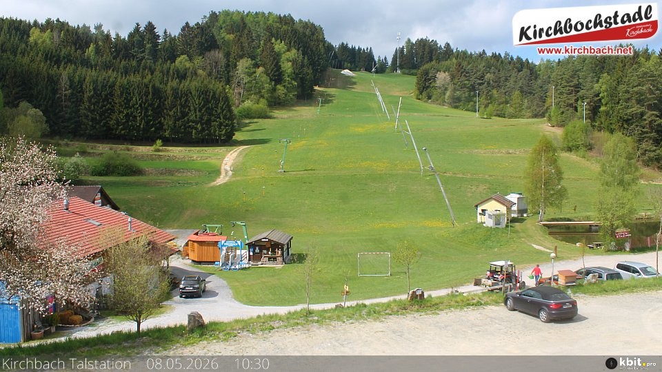 Archived image Webcam View at the lift in the Schidorf Kirchbarch, Austrian Waldviertel