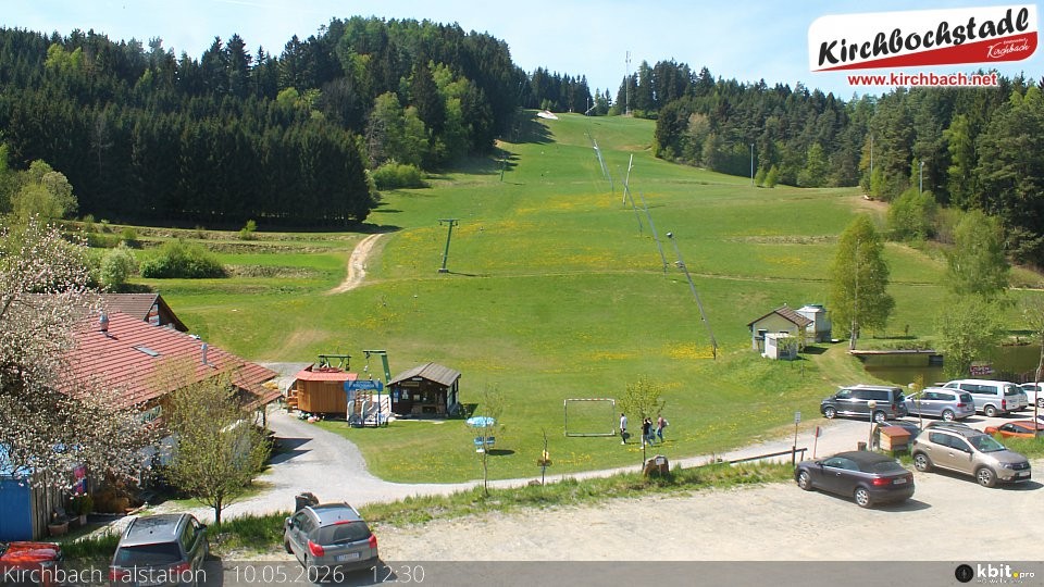 Archiv Foto Webcam Skiabfahrtshang im Schidorf Kirchbach