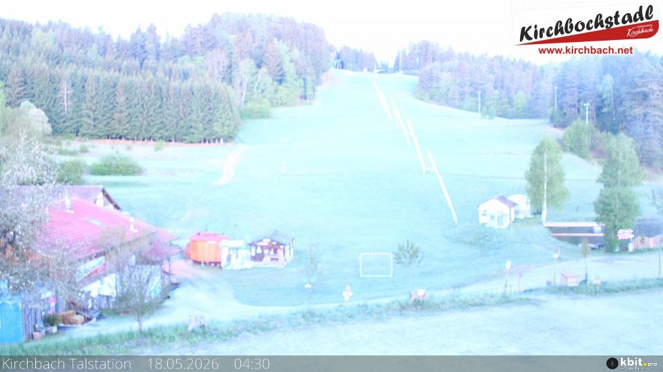 Archiv Foto Webcam Skiabfahrtshang im Schidorf Kirchbach