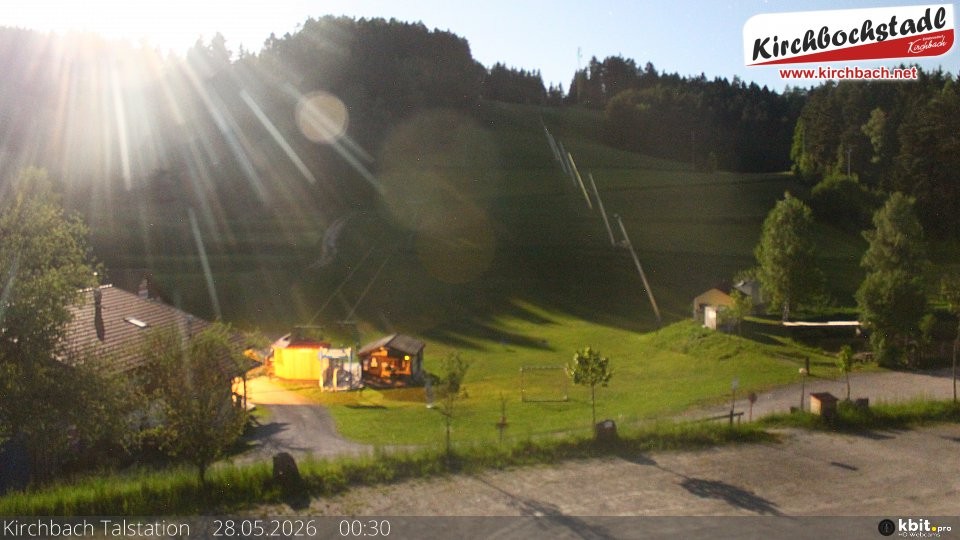 Archived image Webcam View at the lift in the Schidorf Kirchbarch, Austrian Waldviertel