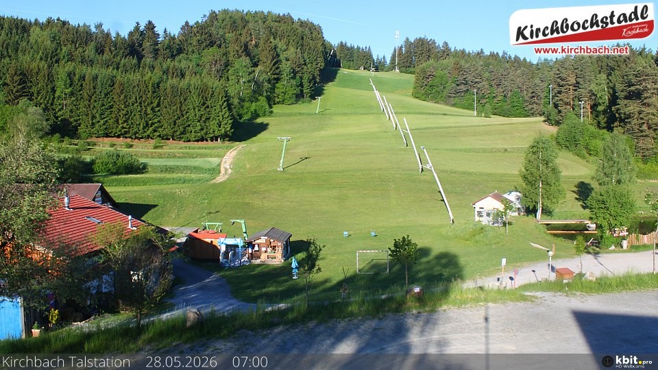 Archived image Webcam View at the lift in the Schidorf Kirchbarch, Austrian Waldviertel