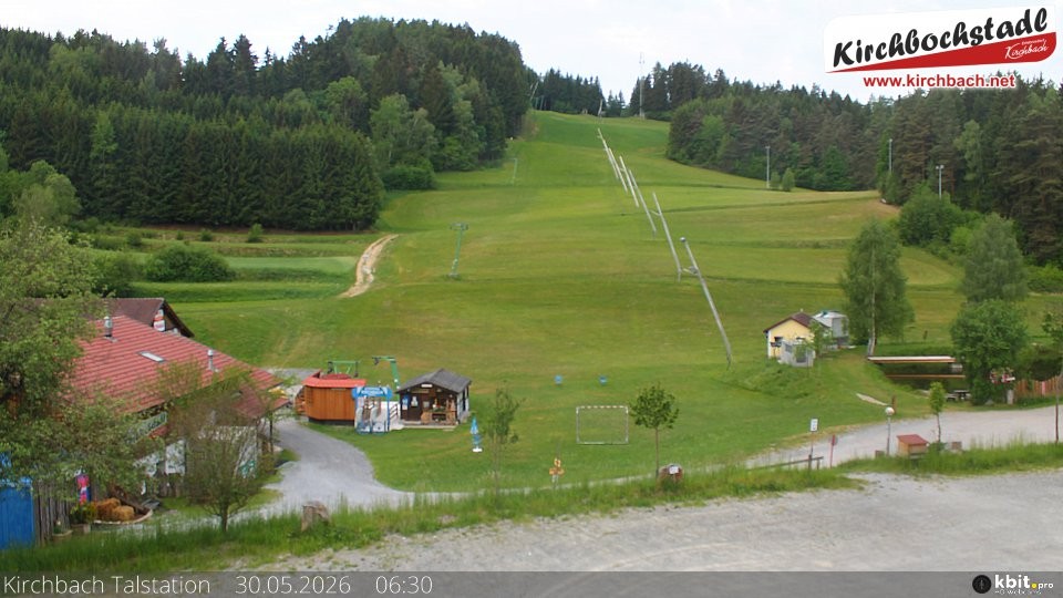 Archiv Foto Webcam Skiabfahrtshang im Schidorf Kirchbach