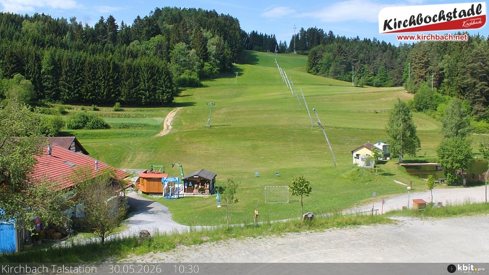 Archiv Foto Webcam Skiabfahrtshang im Schidorf Kirchbach