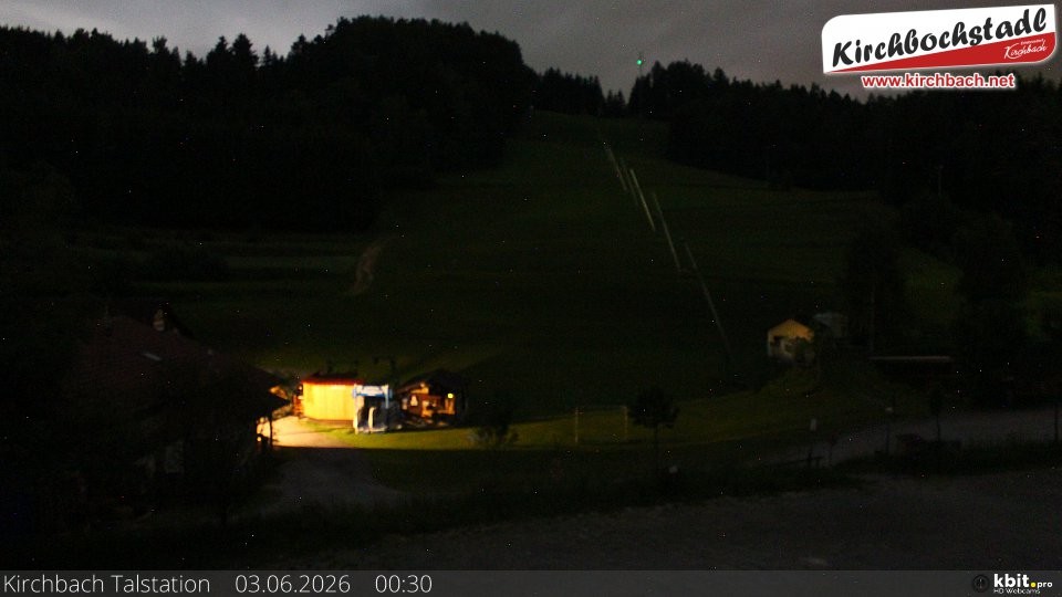 Archiv Foto Webcam Skiabfahrtshang im Schidorf Kirchbach