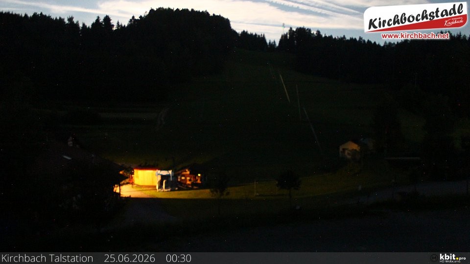 Archiv Foto Webcam Skiabfahrtshang im Schidorf Kirchbach