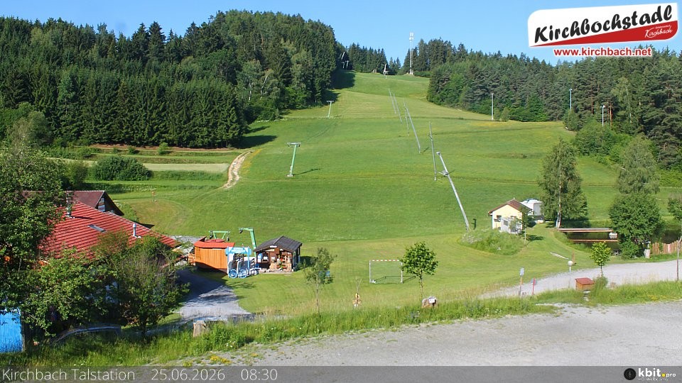 Archiv Foto Webcam Skiabfahrtshang im Schidorf Kirchbach