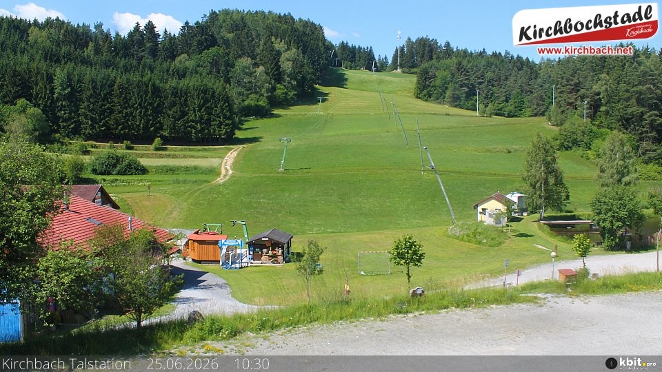 Archiv Foto Webcam Skiabfahrtshang im Schidorf Kirchbach