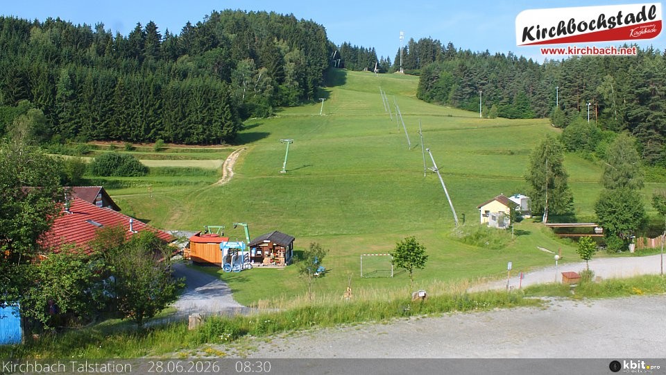 Archived image Webcam View at the lift in the Schidorf Kirchbarch, Austrian Waldviertel
