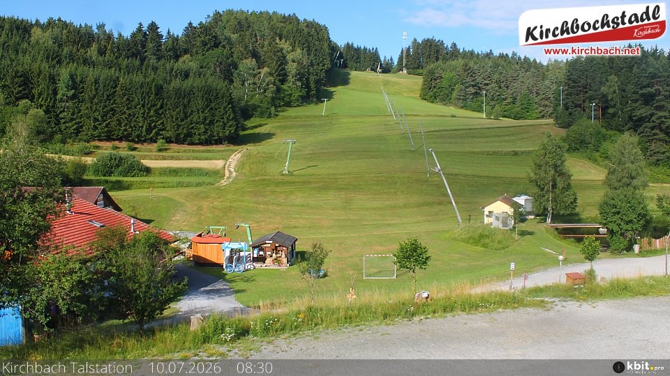 Archiv Foto Webcam Skiabfahrtshang im Schidorf Kirchbach