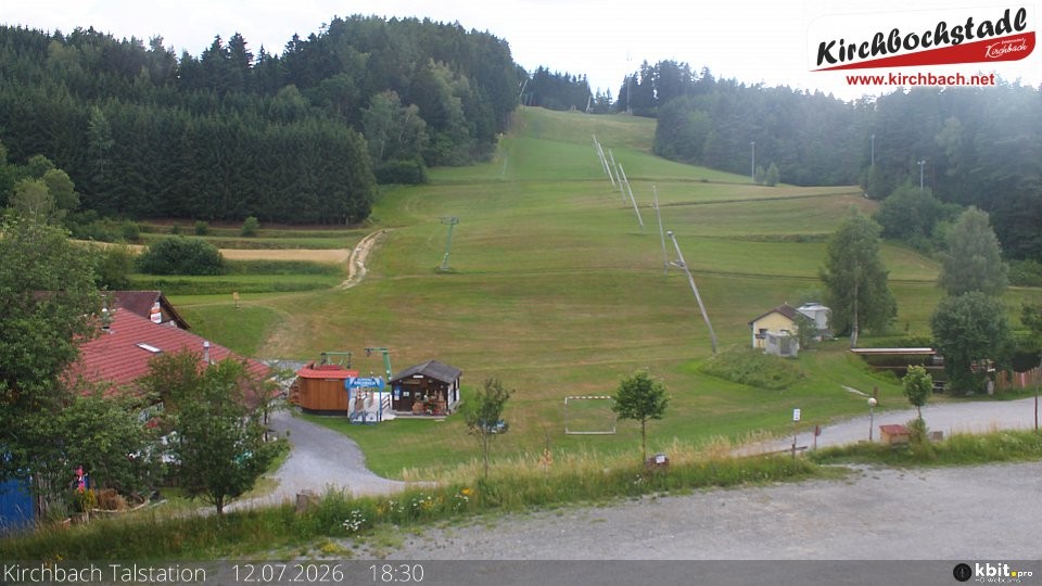 Archived image Webcam View at the lift in the Schidorf Kirchbarch, Austrian Waldviertel