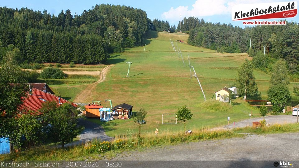 Archiv Foto Webcam Skiabfahrtshang im Schidorf Kirchbach