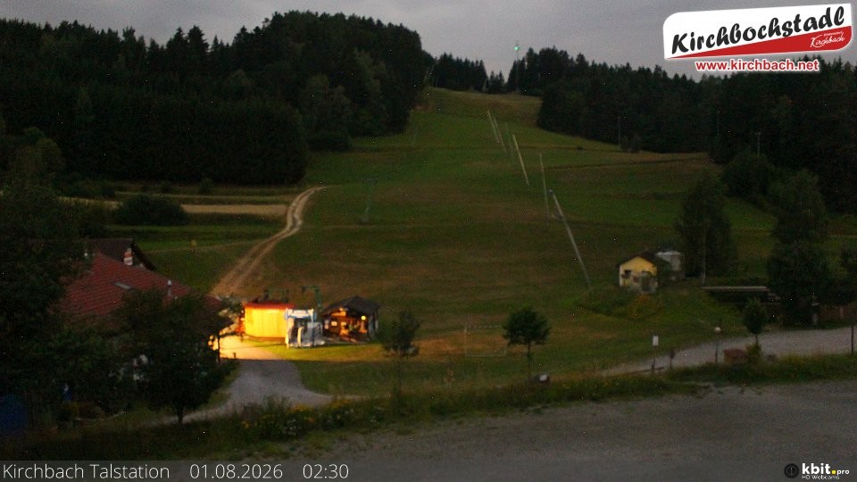Archiv Foto Webcam Skiabfahrtshang im Schidorf Kirchbach
