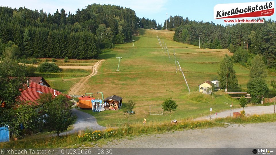 Archiv Foto Webcam Skiabfahrtshang im Schidorf Kirchbach