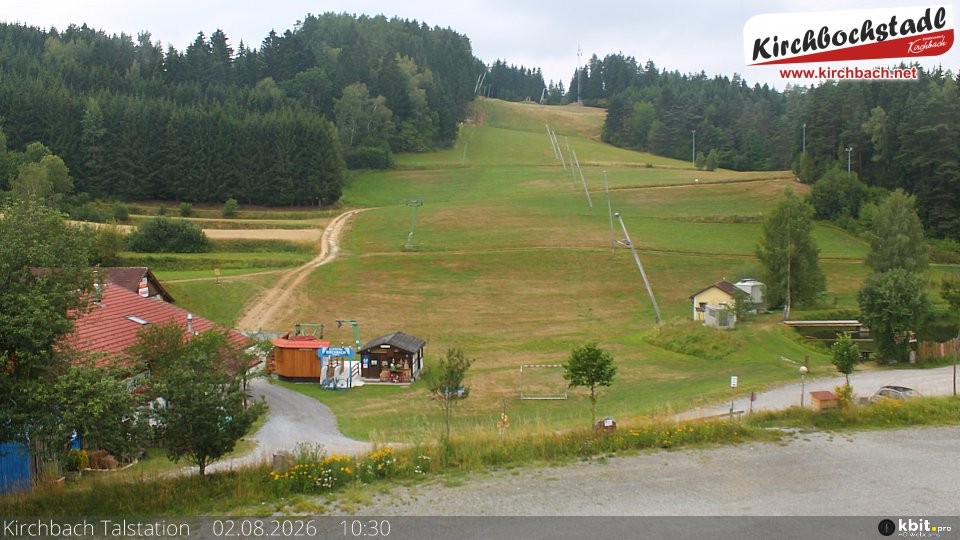 Archiv Foto Webcam Skiabfahrtshang im Schidorf Kirchbach