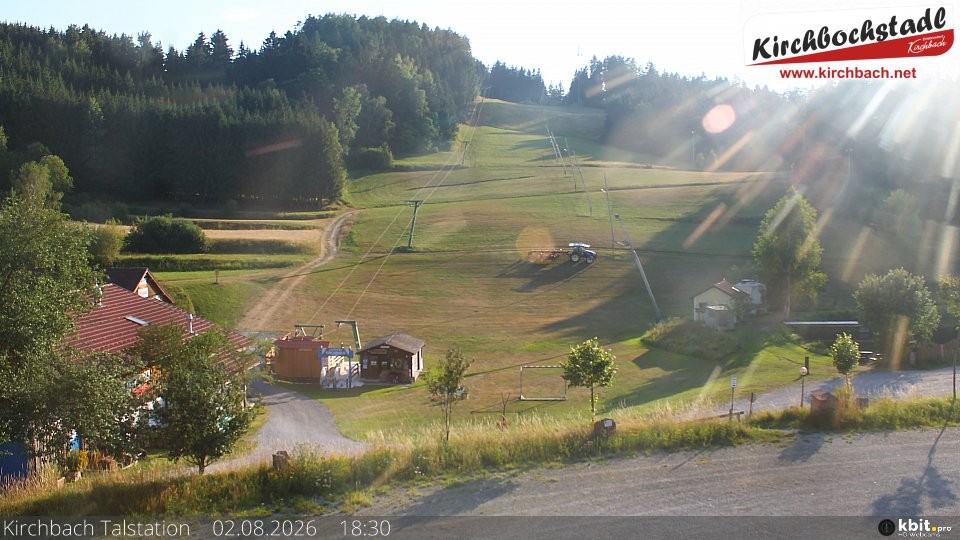 Archiv Foto Webcam Skiabfahrtshang im Schidorf Kirchbach