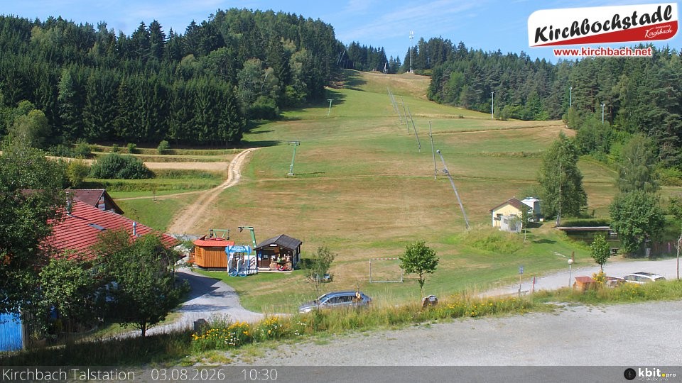 Archiv Foto Webcam Skiabfahrtshang im Schidorf Kirchbach