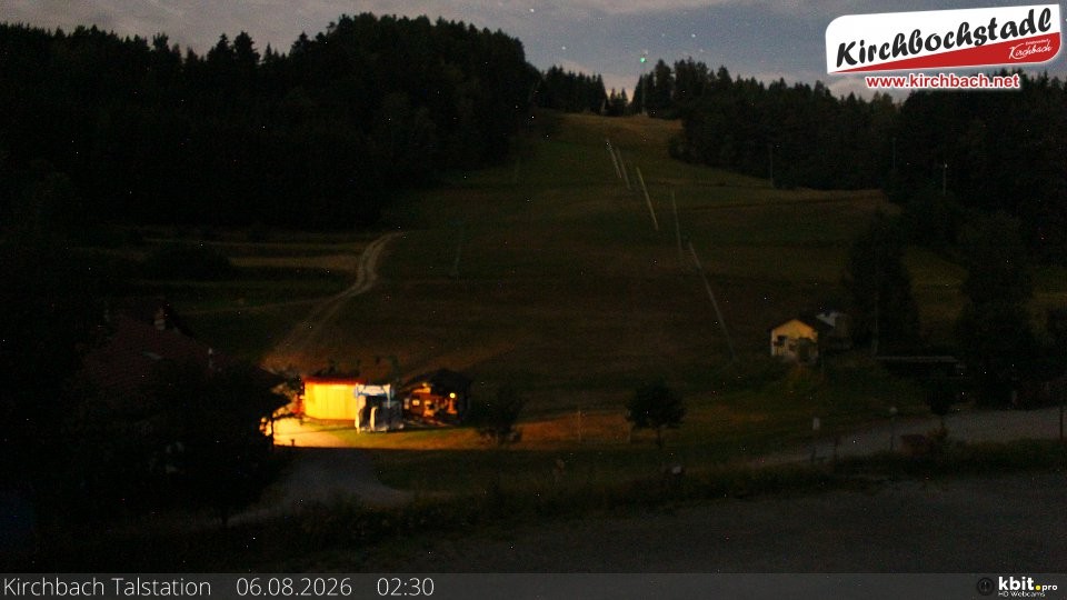Archiv Foto Webcam Skiabfahrtshang im Schidorf Kirchbach