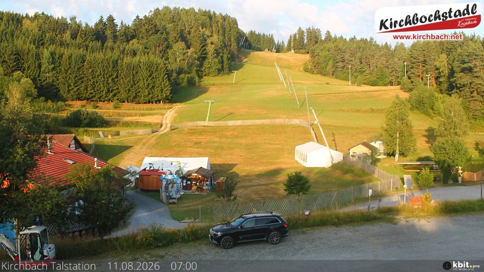 Archiv Foto Webcam Skiabfahrtshang im Schidorf Kirchbach