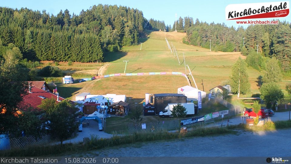 Archived image Webcam View at the lift in the Schidorf Kirchbarch, Austrian Waldviertel