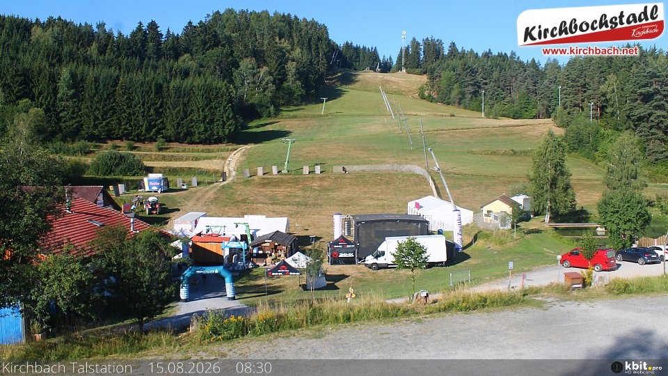 Archived image Webcam View at the lift in the Schidorf Kirchbarch, Austrian Waldviertel