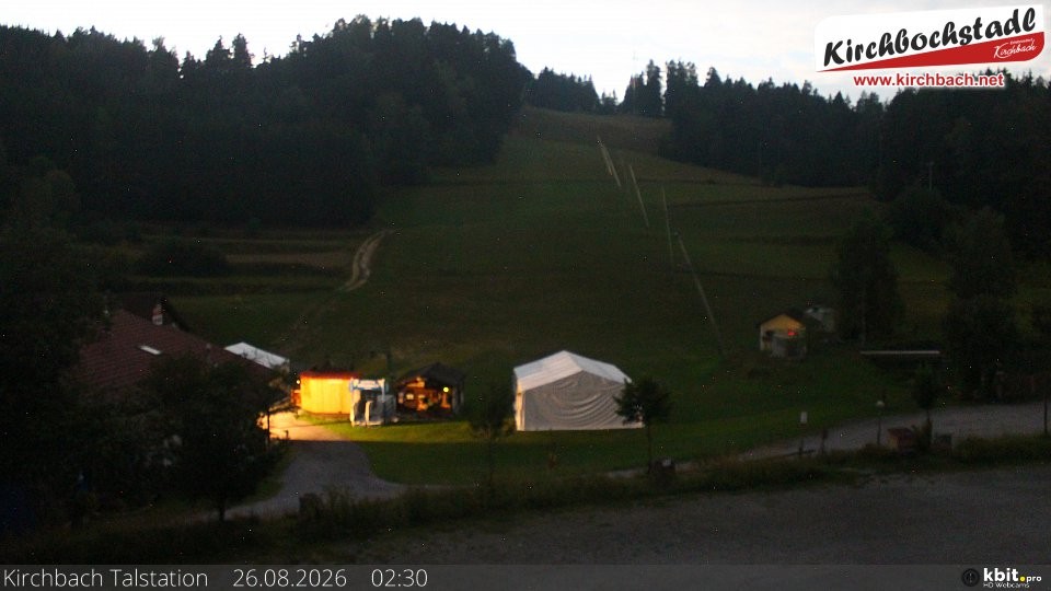 Archiv Foto Webcam Skiabfahrtshang im Schidorf Kirchbach