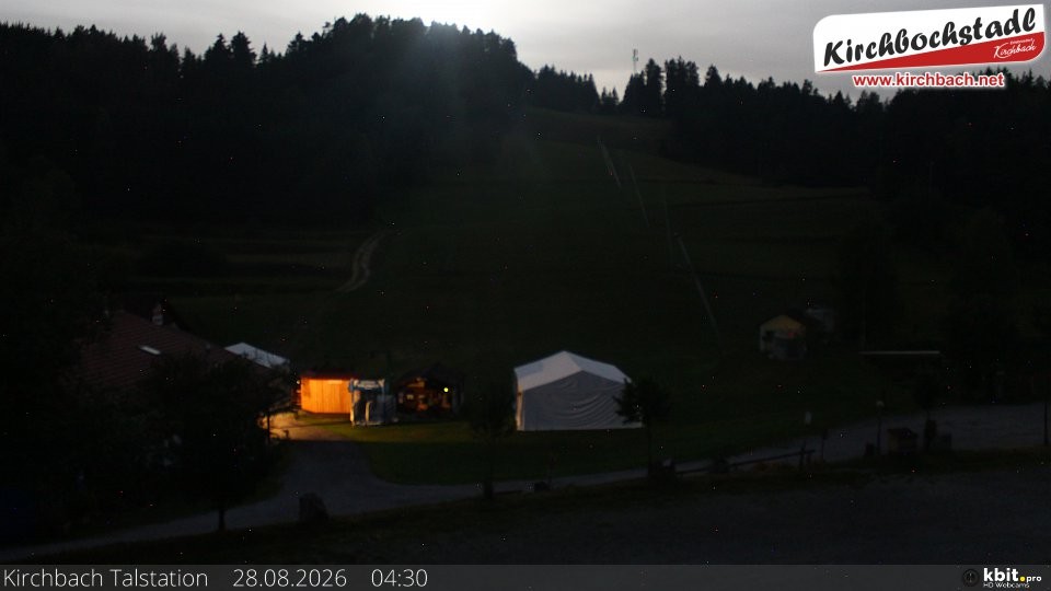 Archiv Foto Webcam Skiabfahrtshang im Schidorf Kirchbach