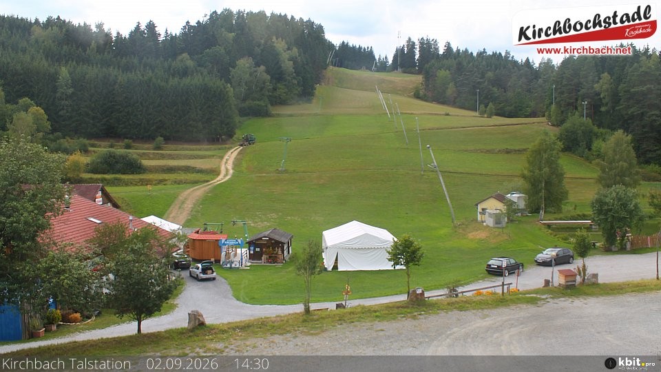 Archiv Foto Webcam Skiabfahrtshang im Schidorf Kirchbach
