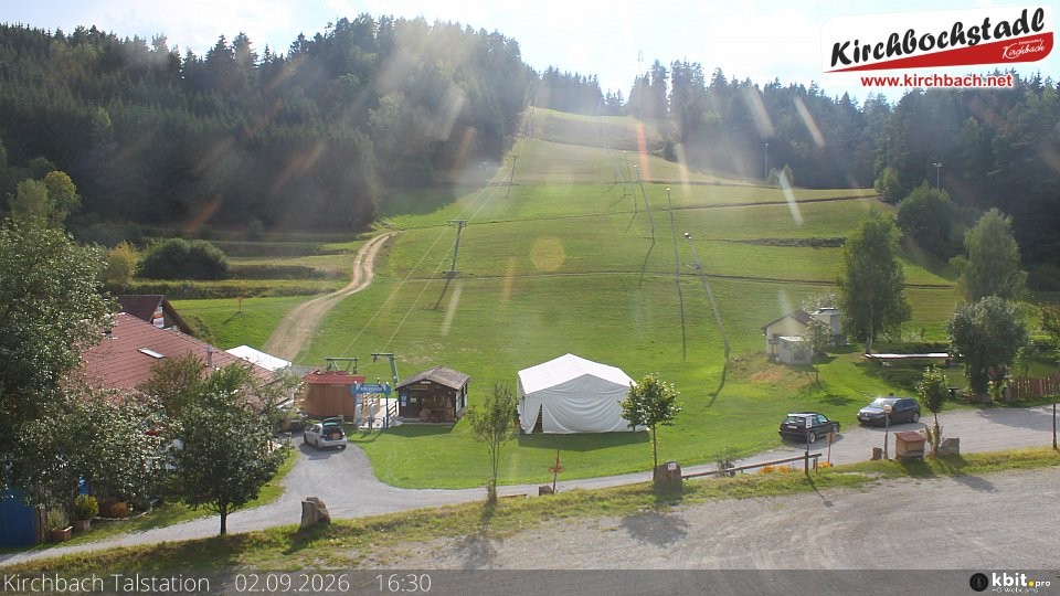 Archiv Foto Webcam Skiabfahrtshang im Schidorf Kirchbach