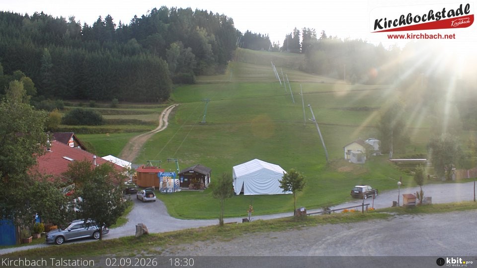Archiv Foto Webcam Skiabfahrtshang im Schidorf Kirchbach