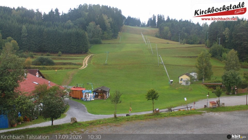 Archived image Webcam View at the lift in the Schidorf Kirchbarch, Austrian Waldviertel