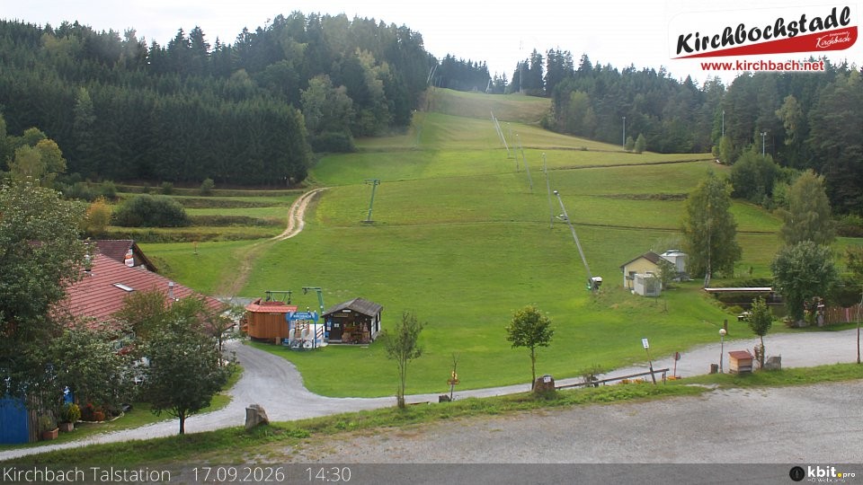 Archived image Webcam View at the lift in the Schidorf Kirchbarch, Austrian Waldviertel