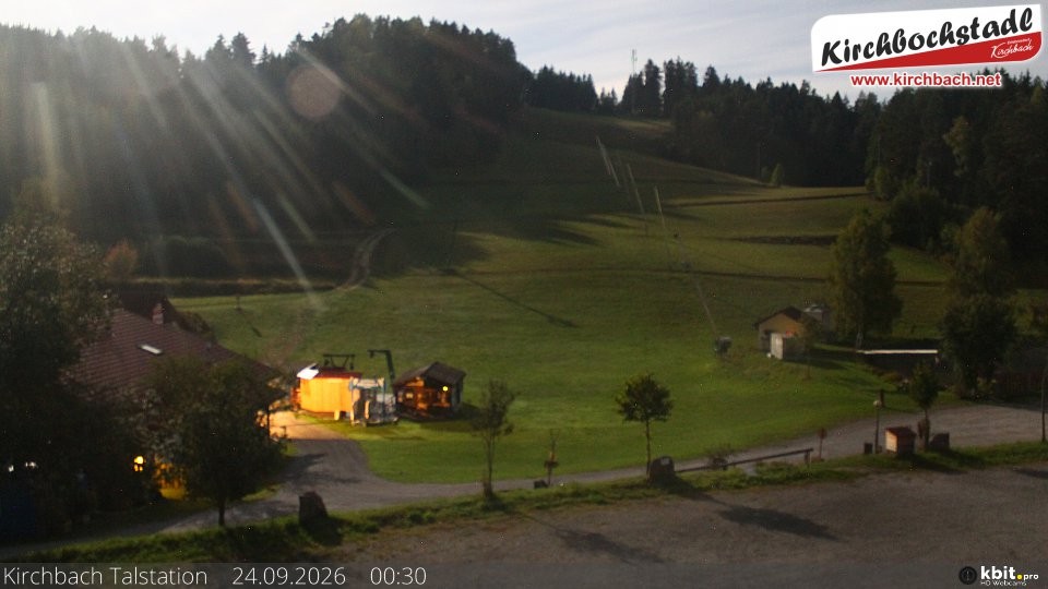 Archiv Foto Webcam Skiabfahrtshang im Schidorf Kirchbach