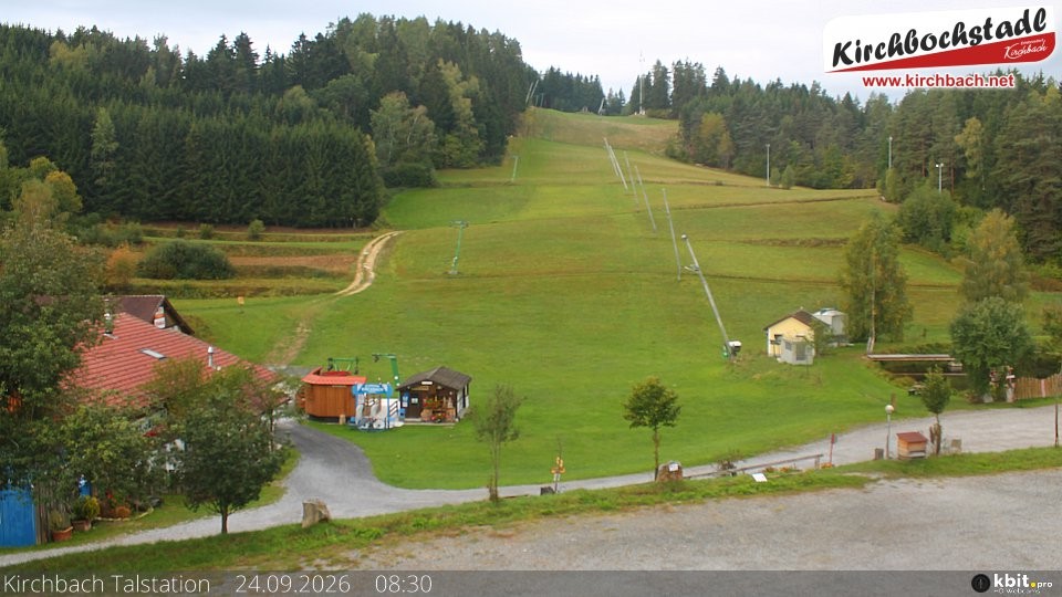Archiv Foto Webcam Skiabfahrtshang im Schidorf Kirchbach