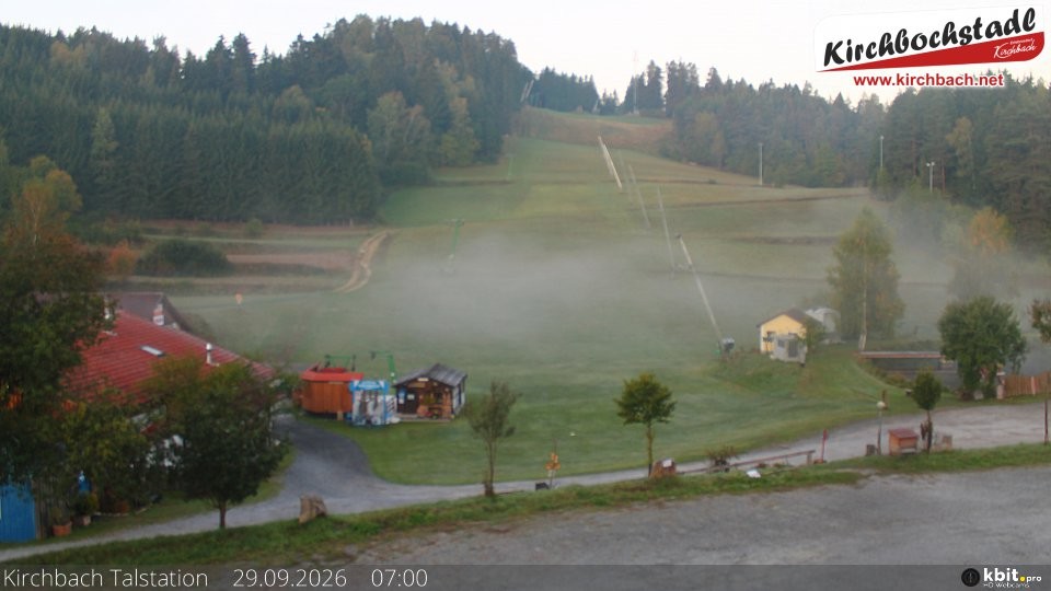 Archiv Foto Webcam Skiabfahrtshang im Schidorf Kirchbach