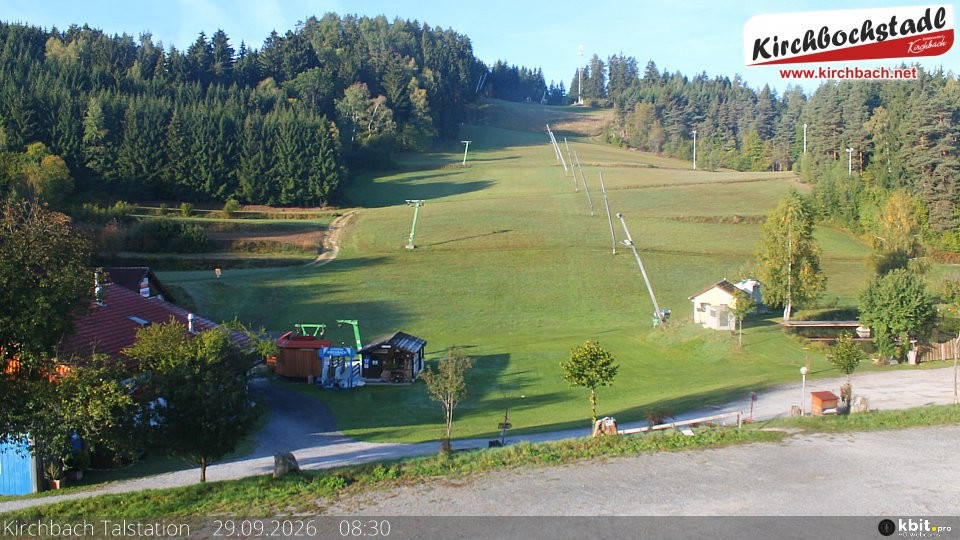 Archiv Foto Webcam Skiabfahrtshang im Schidorf Kirchbach