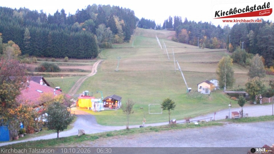 Archived image Webcam View at the lift in the Schidorf Kirchbarch, Austrian Waldviertel