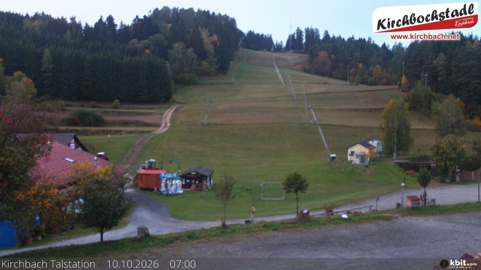Archived image Webcam View at the lift in the Schidorf Kirchbarch, Austrian Waldviertel