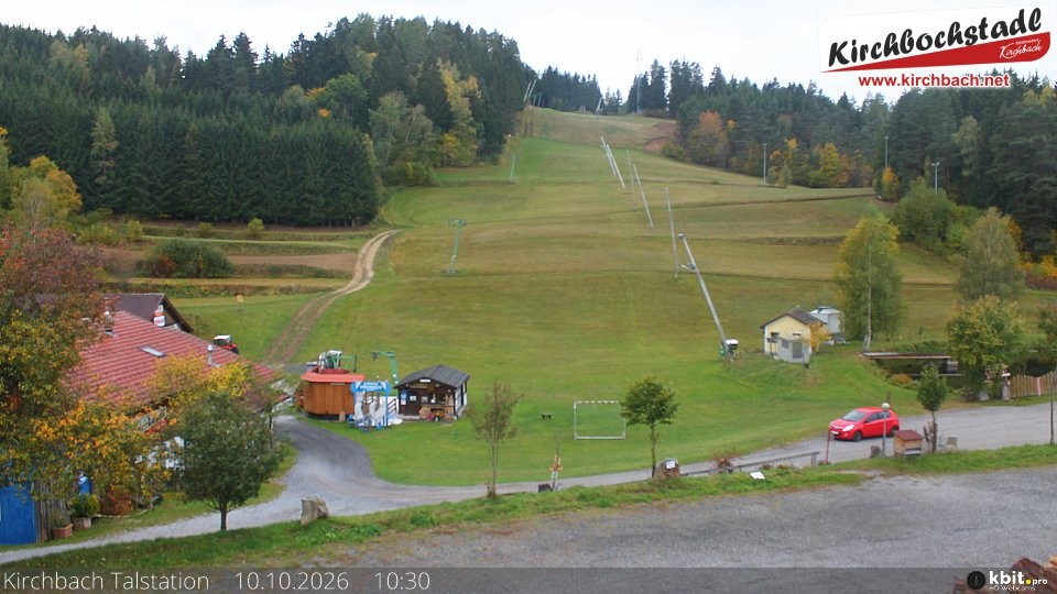 Archived image Webcam View at the lift in the Schidorf Kirchbarch, Austrian Waldviertel