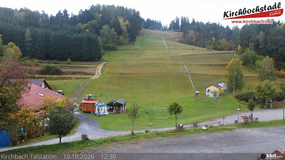 Archived image Webcam View at the lift in the Schidorf Kirchbarch, Austrian Waldviertel