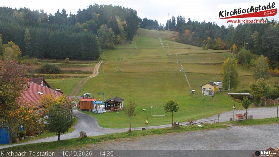 Archived image Webcam View at the lift in the Schidorf Kirchbarch, Austrian Waldviertel