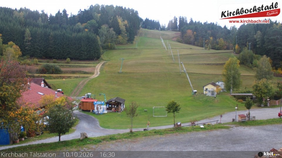 Archived image Webcam View at the lift in the Schidorf Kirchbarch, Austrian Waldviertel