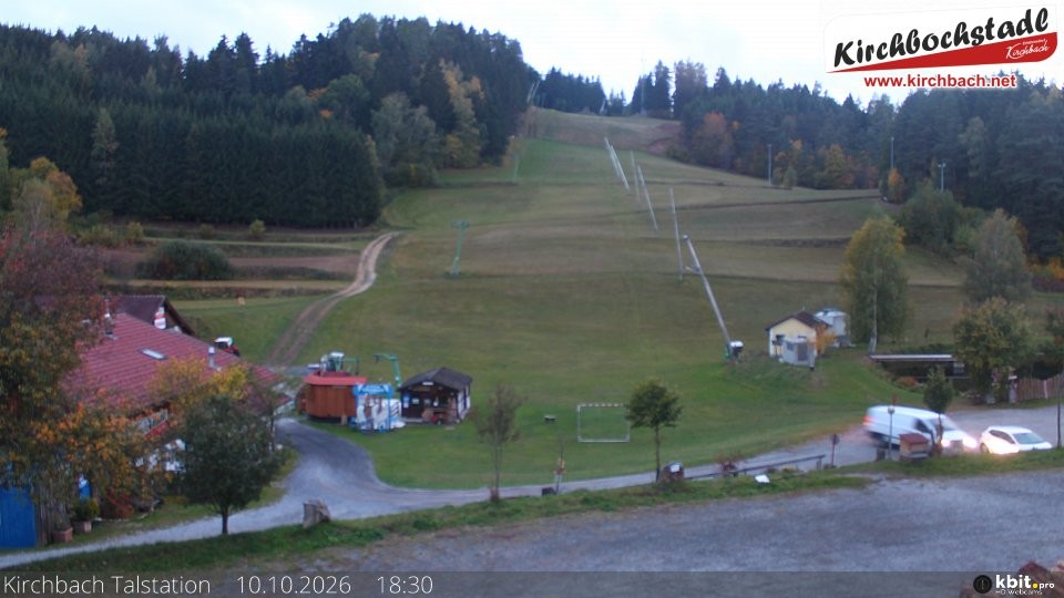 Archived image Webcam View at the lift in the Schidorf Kirchbarch, Austrian Waldviertel