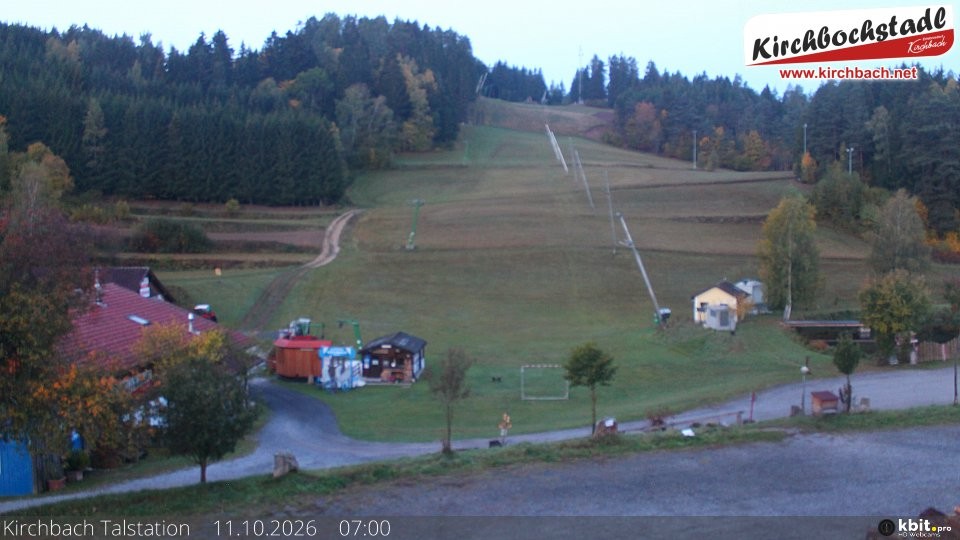 Archiv Foto Webcam Skiabfahrtshang im Schidorf Kirchbach