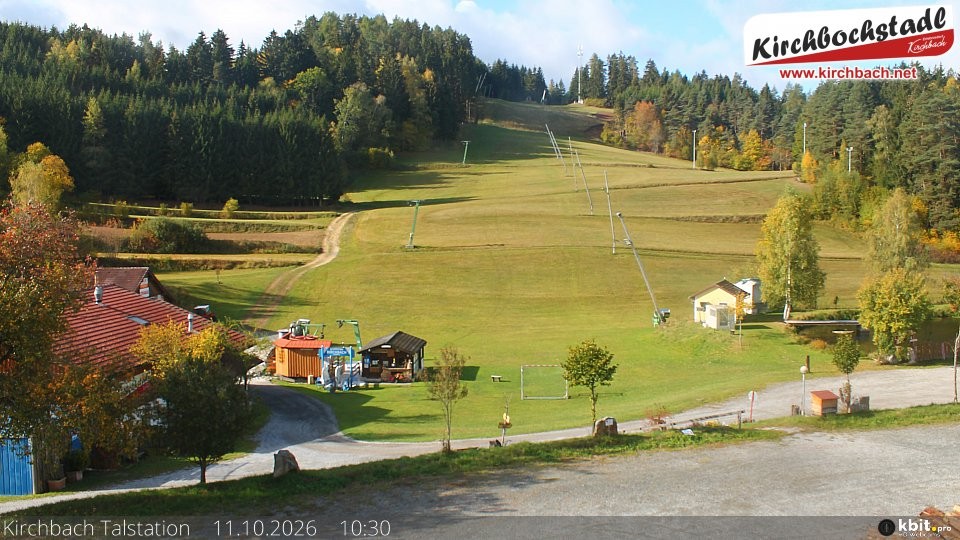 Archiv Foto Webcam Skiabfahrtshang im Schidorf Kirchbach