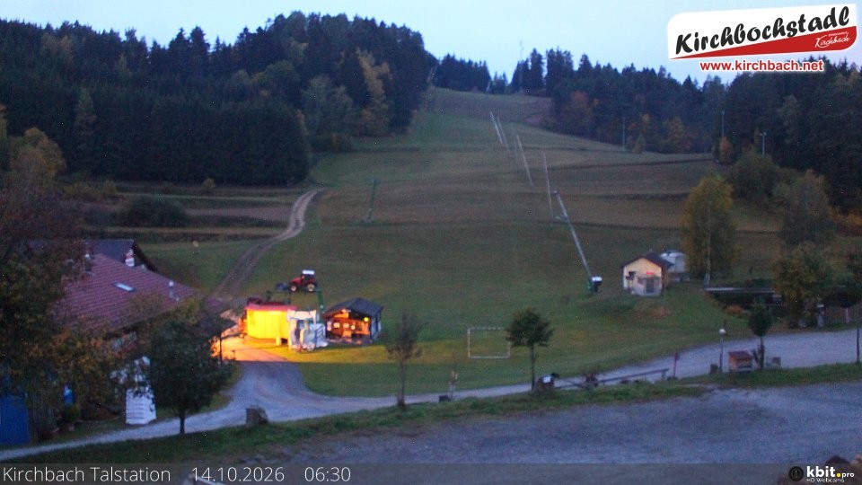 Archived image Webcam View at the lift in the Schidorf Kirchbarch, Austrian Waldviertel