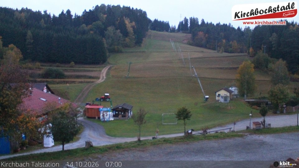 Archived image Webcam View at the lift in the Schidorf Kirchbarch, Austrian Waldviertel