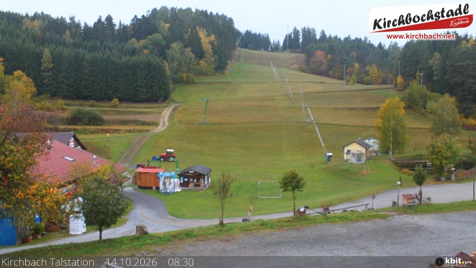 Archived image Webcam View at the lift in the Schidorf Kirchbarch, Austrian Waldviertel