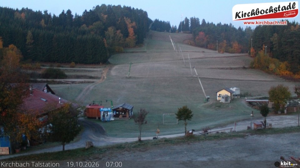 Archiv Foto Webcam Skiabfahrtshang im Schidorf Kirchbach