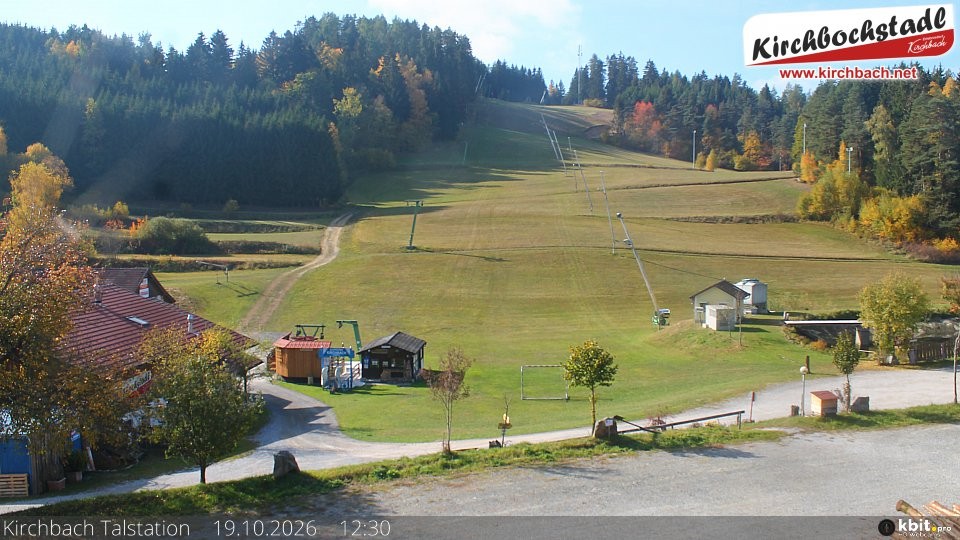 Archiv Foto Webcam Skiabfahrtshang im Schidorf Kirchbach
